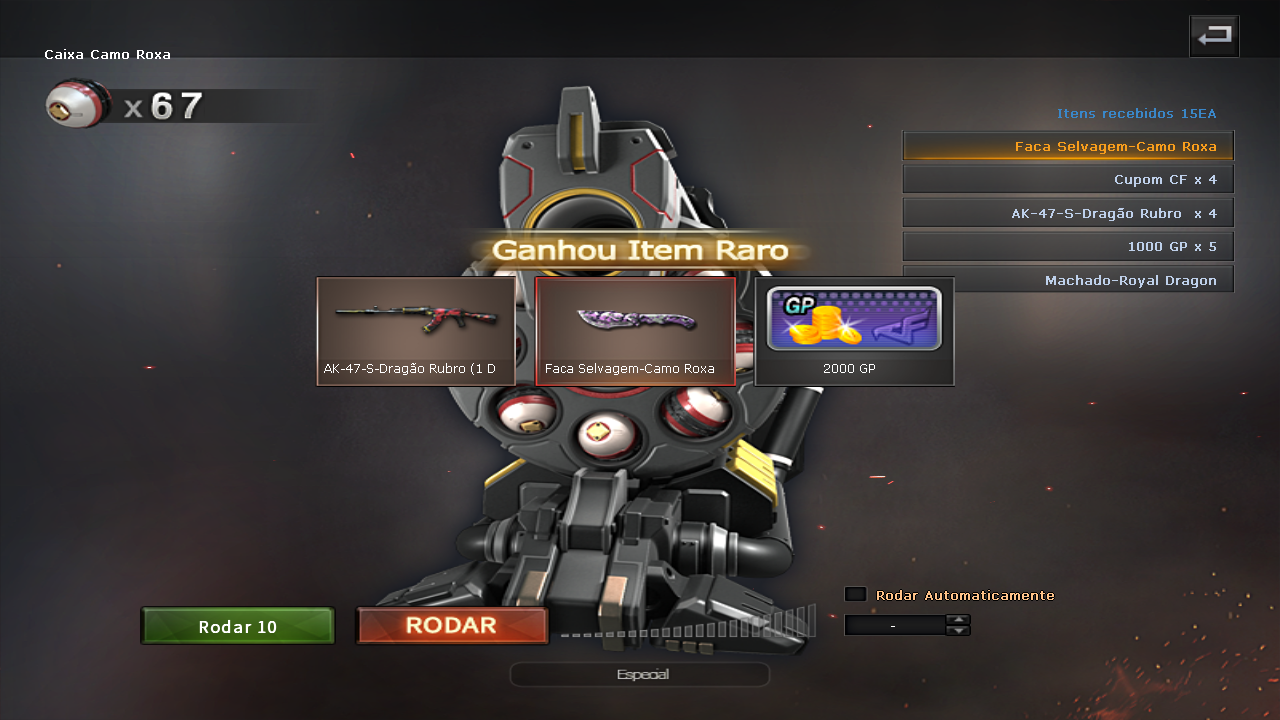 Faca Selvagem-Camo Roxa